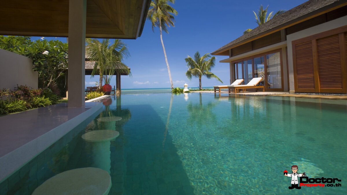 5 Bedroom Beachfront Pool Villa – Nathon, Koh Samui – For Sale